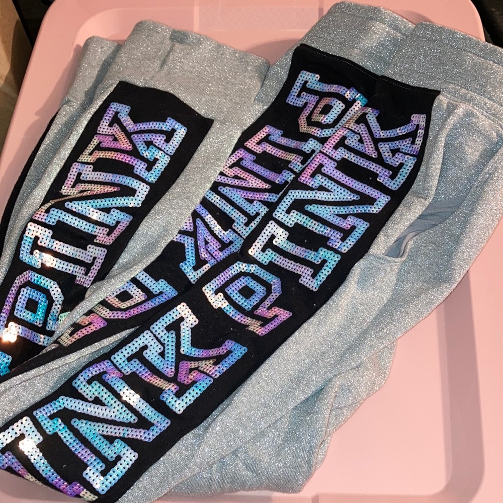 PINK VICTORIA SECRET BLING PANTS